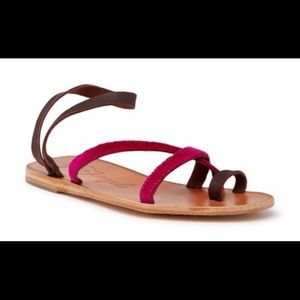 Free People Isle of Capri Velvet Sandal 38